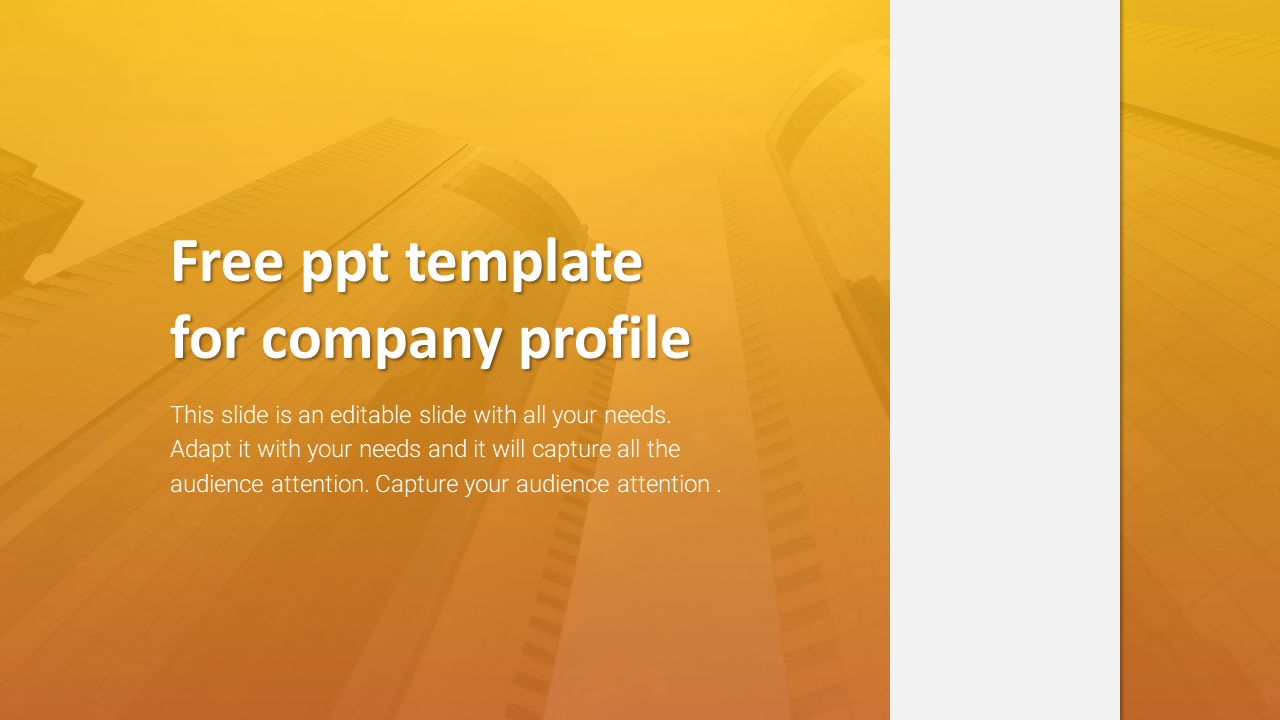 Get Free PPT Template For Company Profile-One Node